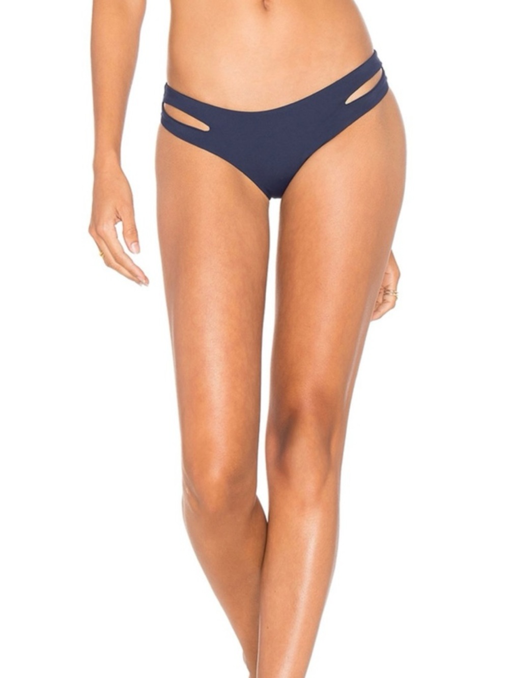 NWT L*Space Black Estella Bikini Bottom Size Small